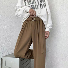 HEARUJOY - Korean Men Italian Style Naples Suit Pants Oversized Sagging Sensation Loose Straight Trousers Spring Summer Ins Trendy Pants