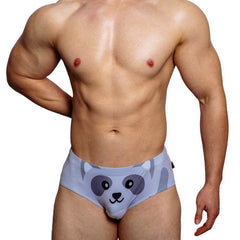 Hearujoy Men's Underwear Underpants Gay Ropa Interior Hombre Cuecas Masculinas Cute Cartoon Underwear Thin Low-Rise Sissy Calzoncillos