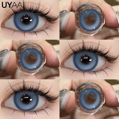 YICKYUE - Cosplay Contact Lenses Cosmetic Colored Pupils Hallowen Contacts Beauty Women Makeup Blue Lens Eye Contact Cosplay Pupils