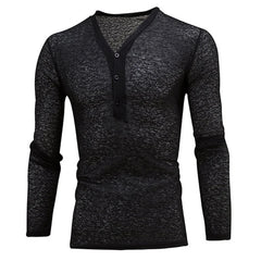 HEARUJOY - Comfy Hot Mens Top T-shirt Casual Comfortable Daily Holiday Long Sleeve Muscle Party Plain Polyester Regular Slim