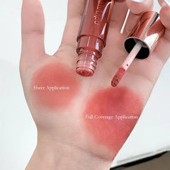 YICKYUE - 6 Colors Matte Velvet Mist Lipstick, Air Dimming Velvet Mist Lipstick Lift Long-lasting Waterproof Non-stick Cup Soft Matkeup