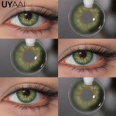 YICKYUE - Color Contact Lenses Beauty Blue Lens Makeup Big Eyes Black Gray Contacts Lenses Green Pupils Natual Brown Pupils Cosmetic