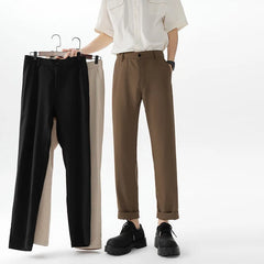 HEARUJOY - Suit Pants Men Slim Fit Social Mens Black Dress Pants Business Casual Straight Pants Mens Office Formal Trousers Plus Size 4XL