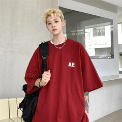 HEARUJOY - T Shirt Oversized Cotton White For Men 5XL Men's Letter Print T-shirts Male Casual Wear Summer Tee Shirts Unisex Big Size