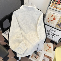 Hearujoy Blocking Stand Up Collar Pullover Hoodie for Men Spring Autumn American Retro Clean Fit Oversized Casual Sports Top Jacket