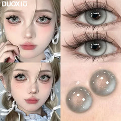 YICKYUE - 2PCS/Pair Contact Lenses with diopters Natural Lenses Gray Lenses Beauty Pupils Korean Style Fashion cosmetics Lenses New