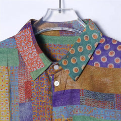 HEARUJOY - Thai Exotic Style Shirts For Men Spring and Autumn Fashion Long Sleeve Top Streetwear Vintage Casual Non-ironing Slim Fit Shirt