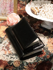 YICKYUE - Soft Black PU Leather Loose Leaf Notebook Three Folder Cover Planner Agenda Organizer Diary Portable Rings Binder 2026New