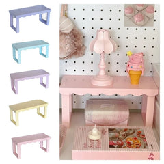YICKYUE - Wooden Single-layer Storage Rack Home Bedroom Living Room Desk Book Storage Toys Arrange Small Statues Sort Out Storage Racks