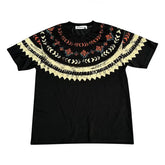 HEARUJOY - Korean Style Fashion Printed Spring Summer Niche Short-sleeved T-shirt Black Loose Men Round Neck Light Luxury Short-sleeved