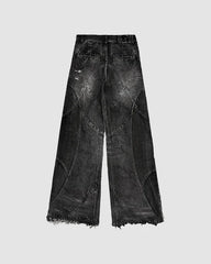 Hearujoy Streetwear New Fashion Y2K Goth Baggy Jeans Men Clothing Casual Punk Vintage Jeans Harajuku High Waist Wide Leg Pants