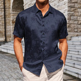 HEARUJOY - Chest Pocket Men'S Vintage Shirt Mens Cotton Button Long Sleeve Summer Beach Casual Chablis Shirt Shirts For Man 셔츠
