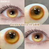 YICKYUE - 2PCS/Pairs Korean Lenses Colored Contact Lenses for Eyes Fashion Lenses High Quality Lenses Big Eye Lenses Yellow Lenses