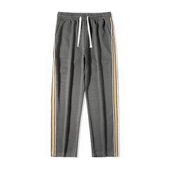 HEARUJOY - New American Streetwear Pants Men Autumn Fall Casual Sports Pants Fashion Classic Side Stripes Matching Color Pants