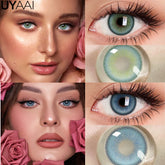 YICKYUE - NEW Colored Contact Lenses Natual Pupils Gray Contacts Lenses Green Pupils Women Makeup Blue Pupils Cosmetic Black Lenses