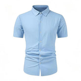 HEARUJOY - Office Work Shirt Formal Business Shirt Casual Wear Casual Holiday Dress Shirt Casual Dress Shirt Cotton Polyester Blend