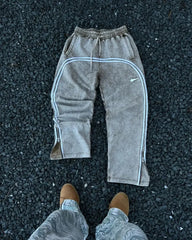 Hearujoy Aesthetic fashion simple striped design oversized casual pants women 2024 new Korean version high waist couple joggers sweatpant