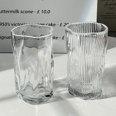 YICKYUE - Irregular Glass Juice Cup for Household Use