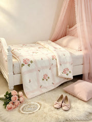 YICKYUE - Rose blanket pink home cover 150X200CM home decoration