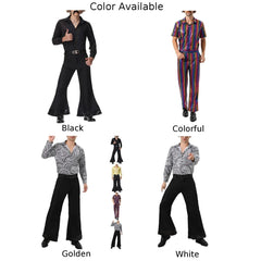 HEARUJOY - Party Outfits Top Trousers Set Dating Fashion Hippies Costume Holiday Mens Office Outdoor Party Soft Long Lasting