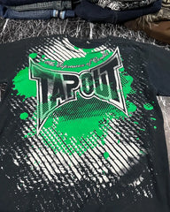 Hearujoy New Tapout Green graffiti Shirts Y2K Mens Graphic Print Oversized T Shirt Harajuku Gothic Round Neck Cotton Short Sleeve Tops
