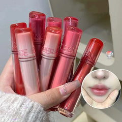 YICKYUE - Pink Mirror Crystal Lip Gloss Makeup Water Glass Lip Glaze Plumping Waterproof Jelly Lip Tint Lipstick Moisturizing Beauty Lips