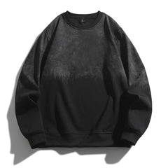 HEARUJOY - Spring Autumn New Fashion Trendy Casual Versatile Printed Men's Crew Neck Sweatshirt Loose Comfortable Top
