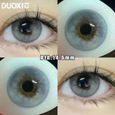 YICKYUE - 1Pair Soft Contact Lenses Grey Lenses Blue Eye Diameter 14.5mm 14.2mm 14.0mm Grey Lens Myopia Degree Beautiful Pupil