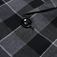 YICKYUE - Streetwear Men Blazers Jacket Handsome Trend One Button Men's Plaid Suit Coats Spring Autumn Business Boutique Mens Clothing