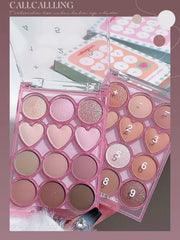 YICKYUE - 12-Color Nude Eyeshadow Palette Korean-Style Soft Glam Multifunctional Matte Shimmer Low-Saturation Morandi Tones For Girl/Women