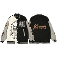 Hearujoy American baseball uniform men's spring and autumn trendy brand Y2K retro trend all-match casual embroidery jacket