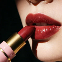 YICKYUE - Purple Red Lipstick Pencil Moisturizing Waterproof Lasting Lipstick Crayon High Pigments Non-Stick Cup Lip Tint Pen Cosmetics