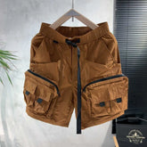 Hearujoy Mens Multi Pocket Streetwear Cargo Pants Outdoor daily Quick Dry Retro Functional Sports Shorts Men's clothing Summer New