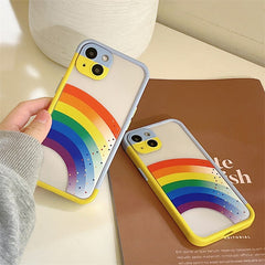 Luxury Rainbow Phone Case For iPhone 13 12 11 Pro Max X XR XS Shockproof Back Cover