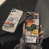 Luxury QR Code phone case letter for iphone 11 Pro Max X XS MAX XR cover laser tpu soft for iphone 12 mini pro max 7 8 plus case
