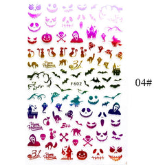 2021 NEW Christmas Slider Nail Art 3D Decals Decoration Snowflake Nail Art Sticker DIY Manicures Transfer Decals Foil Xmas Gif