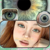 YICKYUE Colored Contact Lenses for Eyes 1pair Cosplay Prescription for myopia0-800degrees Contact Lenses Yearly Halloween Myopia