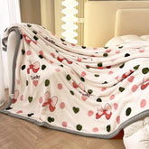 YICKYUE - Coral Fleece Throw Blankets, Multi Function, Protable Blanket for Home,Travel, Cute Soft Bed, Sofa, Bedspread, Autumn, Winter