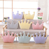 Crown plush pillow colorful stuffed soft plush crown toy home sofa decoration cushion kids toys birthday gift for girlfriend
