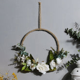 Artificial Flowers Wreath Wall Hanging For Wedding Home Decor Christmas Decorations 2022 Door Wreaths And Garlands Nursery Gift