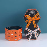 5/10Pcs Happy Halloween Paper Box Trick Or Treat Kids Favor Gift Package Boxes Candy Cookie Snack Box Halloween Party Supplies