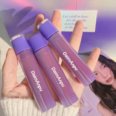 YICKYUE - Purple Plumping Lip Gloss Mirror Water Gloss Shining and Moisturizing Highly Pigmented Lip Stain for Girls and Women