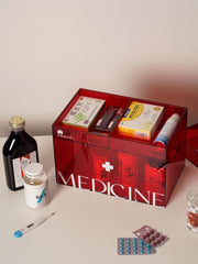 YICKYUE - Acrylic Large Capacity Medicine Box Home Portable Simplicity Medicine Storage Box Emergency Medical Handle Box First Aid Kit