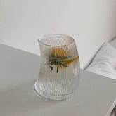Ins Style Simple Crescent Moon Glass Tilted Water Cup Cold Drink Milk Coffee Juice Cup Decoration Unique Drinking Utensils