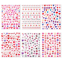 16/3pcs Holographic 3D Butterfly Snake Dragon Love Design Laser Nail Stickers Winter Nail Art Decoration Nail DIY Accessories