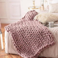 Yickyue Custom made Thick line woolen blanket decorations