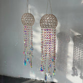 YICKYUE - Suncatcher Crystal Windchimes Sun Catchers Plated Colorful Beads Hanging Drop for Garden Decor Home decoration Craft Ornaments
