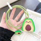 4 Piece Set Protector for iPhone / iPad 18W/20W Charger Case Protection Cover Cute Cartoon Cable Protector Data Line Accessories