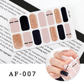 New Year Full Cover Nail Sticker Nail Polish Sticker Nail Art Self Adhesive Decor Sticker Creative Christmas Nail Sticker