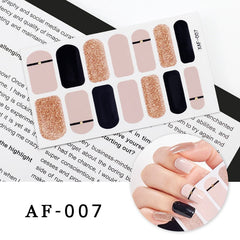 New Year Full Cover Nail Sticker Nail Polish Sticker Nail Art Self Adhesive Decor Sticker Creative Christmas Nail Sticker